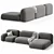 Ribbl-3 Modular Sofa Set 3D model small image 5