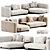 Modern Chic Art Nova Sofa 3D model small image 1