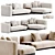 Modern Chic Art Nova Sofa 3D model small image 3