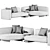 Modern Chic Art Nova Sofa 3D model small image 4