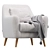 Stylish Odense Armchair by Divan.ru 3D model small image 1