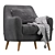 Stylish Odense Armchair by Divan.ru 3D model small image 2