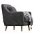 Stylish Odense Armchair by Divan.ru 3D model small image 5