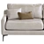 Sleek Jones Upholstered Modern Sofa 3D model small image 5