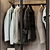 Modern Style Wardrobe with Clothing 3D model small image 3