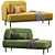 Modern Numeral Sofa for Corona 3D model small image 1