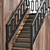 PolyMaster Modern Stair 04 Set 3D model small image 3