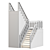 PolyMaster Modern Stair 04 Set 3D model small image 4