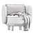 Cosmic Comfort Armchair Set 3D model small image 7