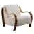 Modern Bisou Accent Chair|Corona/Vray|FBX 3D model small image 1