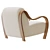 Modern Bisou Accent Chair|Corona/Vray|FBX 3D model small image 3