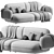 Modern Poole Sofa: Versatile Design 3D model small image 6