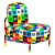 Modern Mellow Armchair Design 3D model small image 5