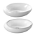 CeramaLux NC 9175 & NC 78456 Mounted Basins 3D model small image 3