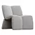 Modern YAYA Armchair 3D Model 3D model small image 3