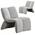 Modern YAYA Armchair 3D Model 3D model small image 4