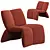 Modern YAYA Armchair 3D Model 3D model small image 6