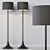 Modern Metal Floor Lamp Elegant 3D model small image 4