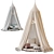 Kid's Canopy with Play Rug 3D model small image 1