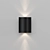 Wave Pattern LED Outdoor Wall Light 3D model small image 6