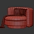 Elegant Vivienne Armchair in 3D 3D model small image 5