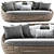 Modern Wicker Daybed Sofa 3D model small image 1