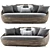 Modern Wicker Daybed Sofa 3D model small image 2