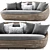 Modern Wicker Daybed Sofa 3D model small image 3