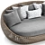 Modern Wicker Daybed Sofa 3D model small image 4