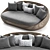 Modern Wicker Daybed Sofa 3D model small image 5