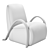 Stylish Buur Lounge Chair 3D model small image 4