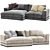 Modern Pluto Sectional Sofa Set 3D model small image 4