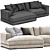 Modern Pluto Sectional Sofa Set 3D model small image 5