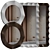 Multimaterial Wall Mirror Décor 3D model small image 1