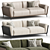 Voldemordo Upholstered Loveseat Sofa 3D model small image 1