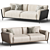 Voldemordo Upholstered Loveseat Sofa 3D model small image 3