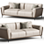 Voldemordo Upholstered Loveseat Sofa 3D model small image 4