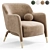 Elegant D.151.4 Armchair Design 3D model small image 4