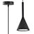 Elvi Home Brushed Cone Pendant 3D model small image 4