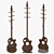 Sleek Guitar-Shaped Coat Rack 3D model small image 4