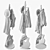 Sleek Guitar-Shaped Coat Rack 3D model small image 5