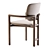 Elegant Madeira Dining Chair 3D model small image 3