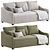 Convertible Sofa Bed KD75 3D model small image 1