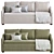 Convertible Sofa Bed KD75 3D model small image 2