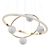 Orbitality Gold Ring Chandelier 3D model small image 1