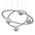 Orbitality Gold Ring Chandelier 3D model small image 3