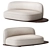 Contemporary Chic Miguel Sofa-inspired Luxury 3D model small image 1