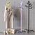 Sleek Coat Stand Organizer Holder 3D model small image 2