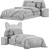 Kitty Children's Bed with Headboard 3D model small image 7