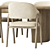 Elegant Trevor Chair Set 3D model small image 2